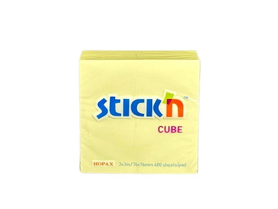 Post-it notes, gul - 400 ark (76x76mm)