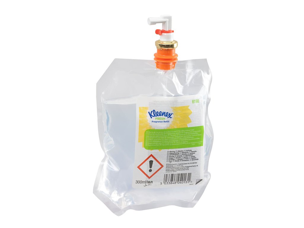 Luftfrisker Flydende Kleenex Fresh 300ml med Parfume til KC Aquarius dispenser