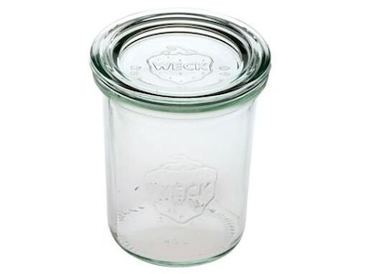 Patentglas Weck 160 ml Ø6.8x8 cm uden Låg Glas