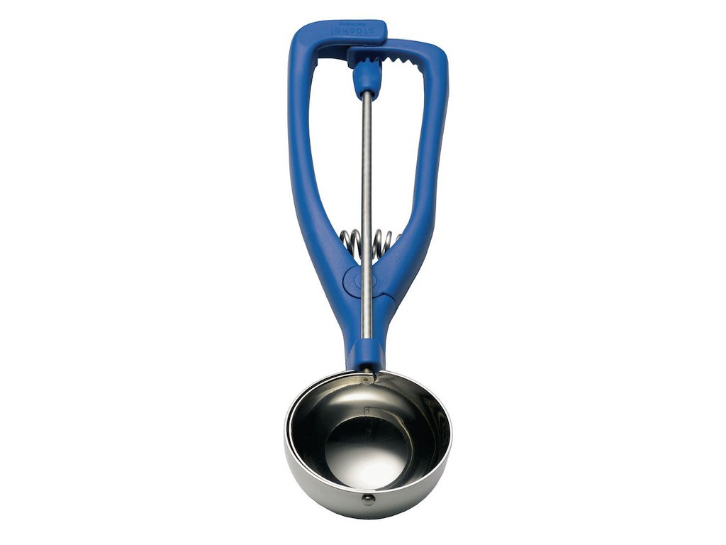 Isske Stöckel model K8 L26.5xB8.3xH4.5cm Alu/Plast med saksegreb Blå