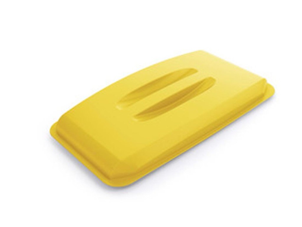 Låg til 60L beholder L50xB27xH57.5cm. Plast Gul