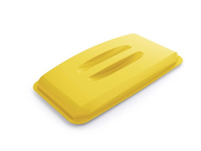 Låg til 60L beholder L50xB27xH57.5cm. Plast Gul