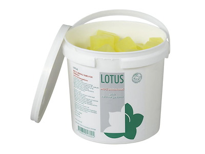 Urinalblok Lotus Bio-Z Citron med Farve/Parfume uden Gitter/Ophæng 1 kg