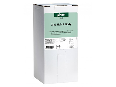 Cremesæbe PLUM 3i1 Hair and Body badesæbe til MultiPlum 2000 dispenser 1.4 ltr