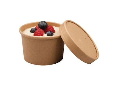 Suppebæger 225 ml 90/75x61 mm Brun OMPAK 10 pk x 50 stk/krt