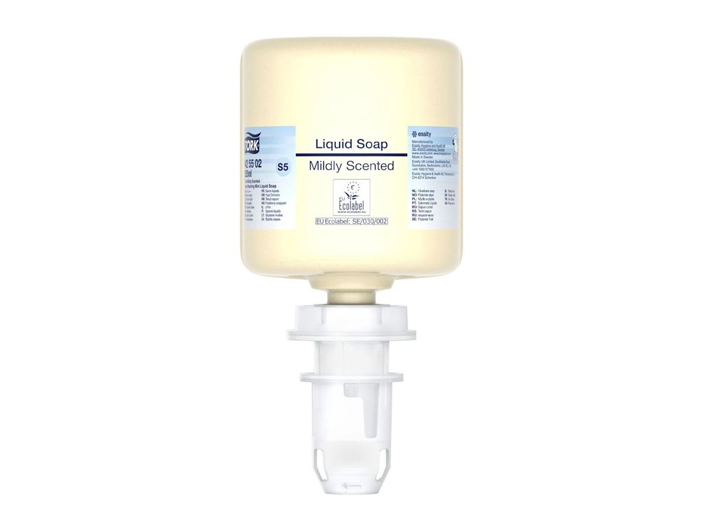 Sæbe Tork Flydende Mild Liquid Soap 525ml Ecolabel med Parfume til Mini S5