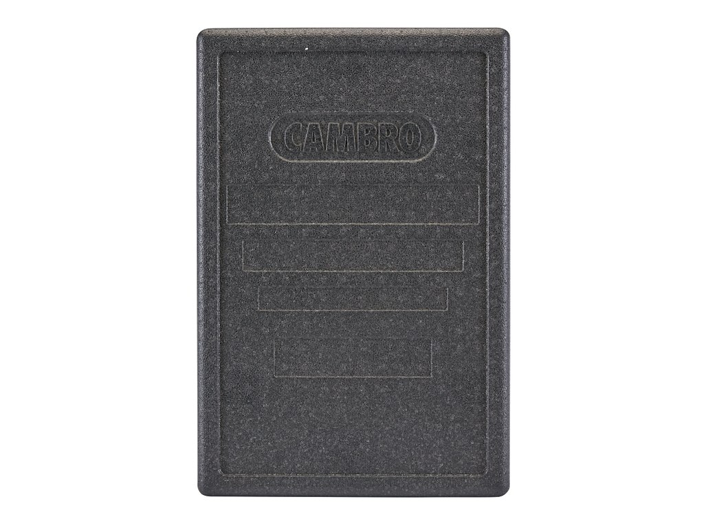 Låg Cambro L60xB40xH3.5cm EPP Sort Med Indstøbte Håndtag