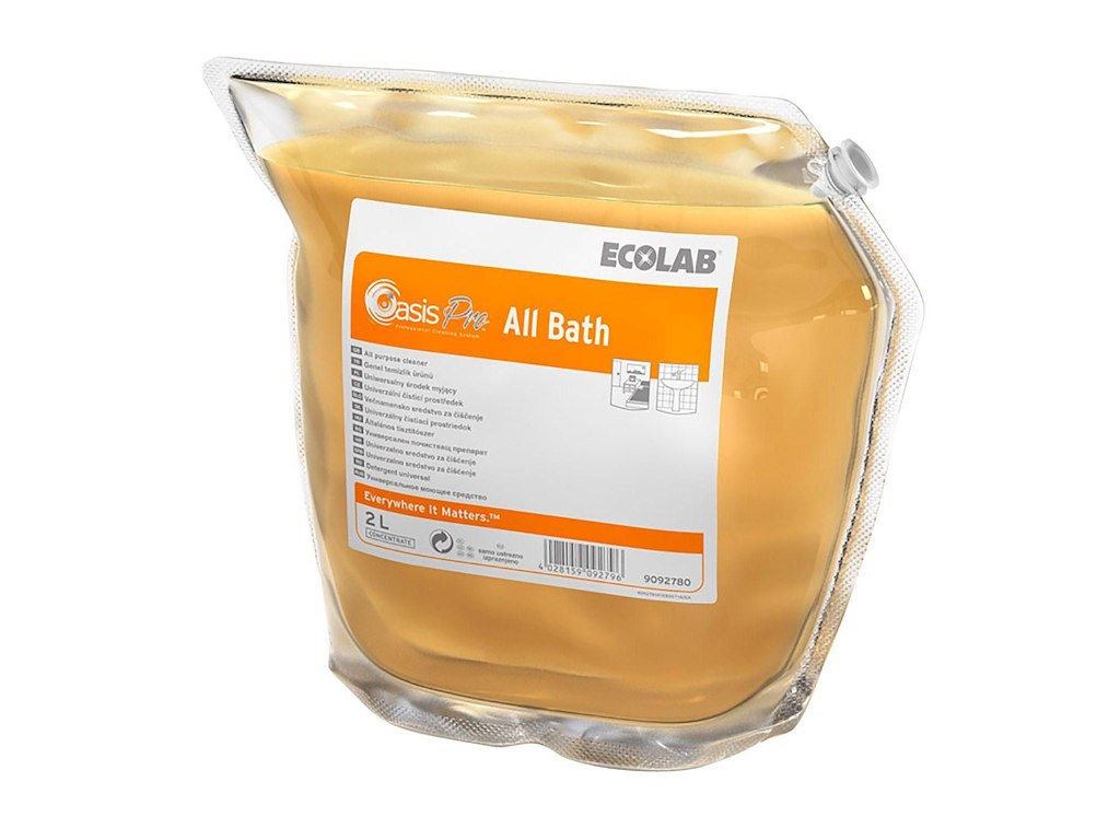 Sanitetsrengøring alkalisk Oasis Pro All Bath med parfume 2 ltr orange