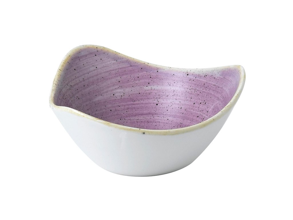 Skål Stonecast  26cl 15.3 cm Trekant Porcelæn Lavendel