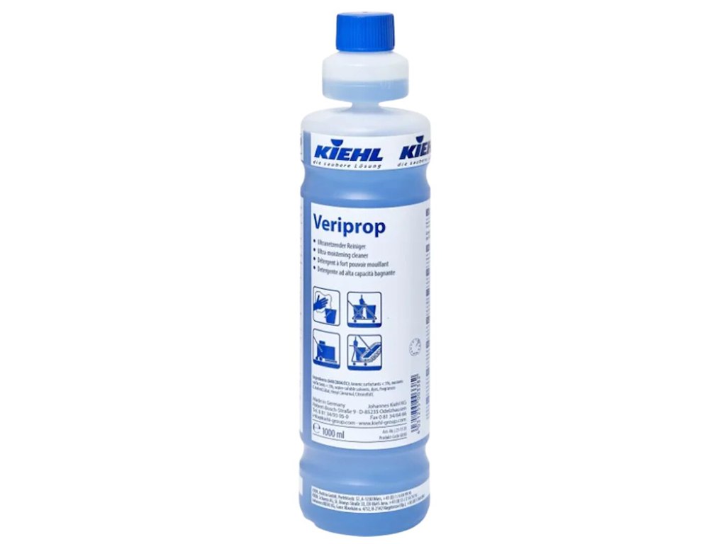 Gulvrengøring Veriprop 1ltr med Farve/Parfume højbefugtende Stribefri optørring