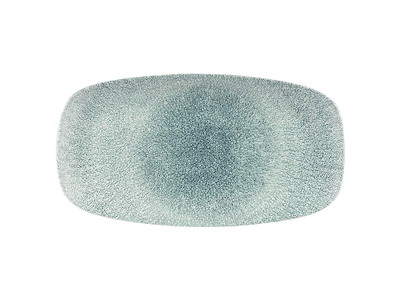 Serveringsfad Raku 35.5x18.9 cm Porcelæn Jadegrøn