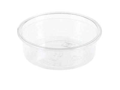 Dressingbæger 60 ml Ø76x25 mm Rund Bionedbrydelig PLA Klar