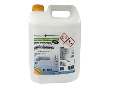 Rengøring/Desinfektion Prime Source Ren 81 5ltr til overflader