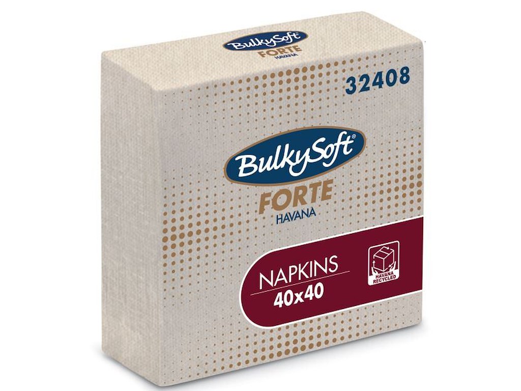 Serviet Bulkysoft 40x40cm 2-lag Natur