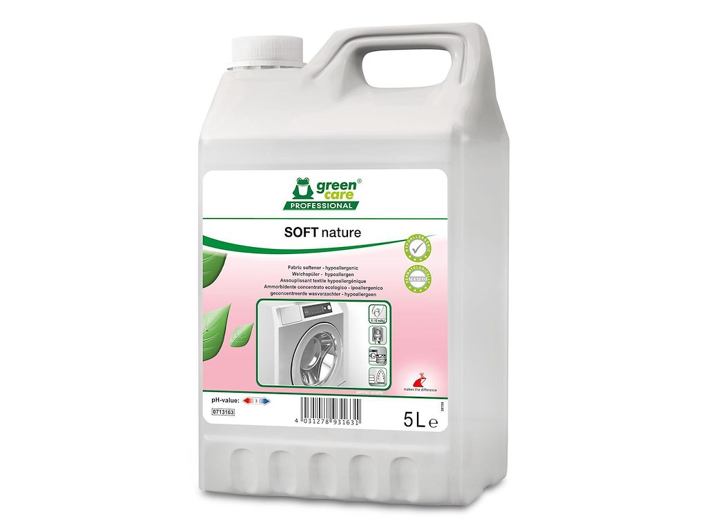 Tøjvask skyllemiddel Soft Nature med parfume 5 ltr