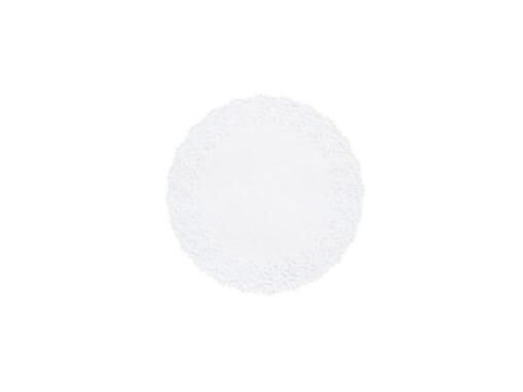 Fadpapir Ø19 cm Rund Præget Hvid