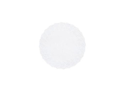 Fadpapir Ø19 cm Rund Præget Hvid