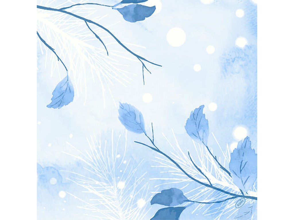 Serviet Dunisoft Airlaid 40x40cm Frosted Winter