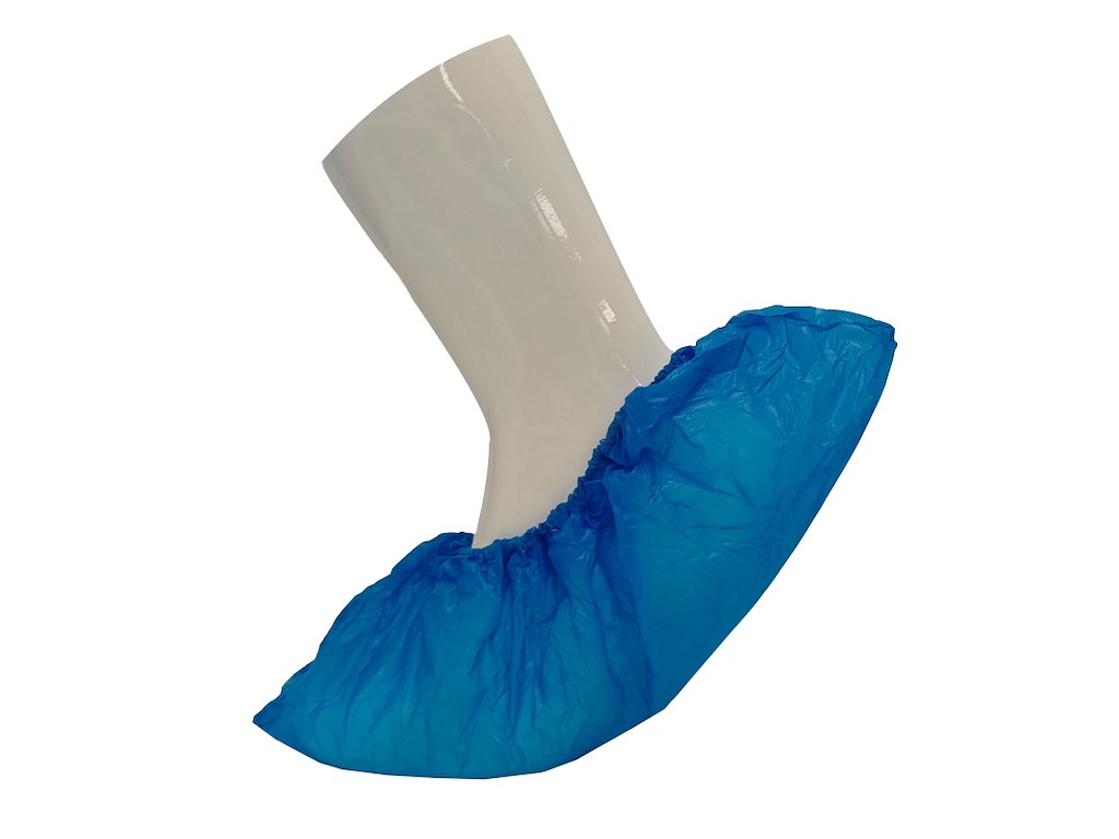 Skoovertræk 41cm 50my CPE blå