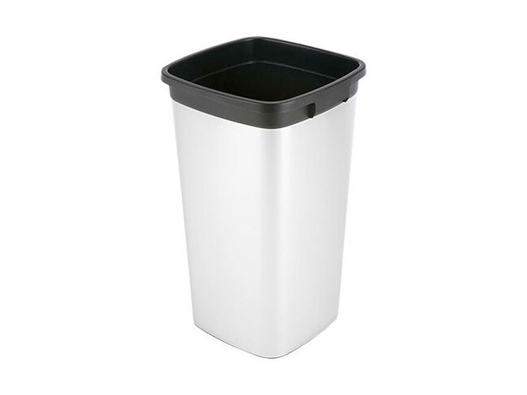Affaldsbeholder Iris 60 ltr Firkantet Plast Metalfinish