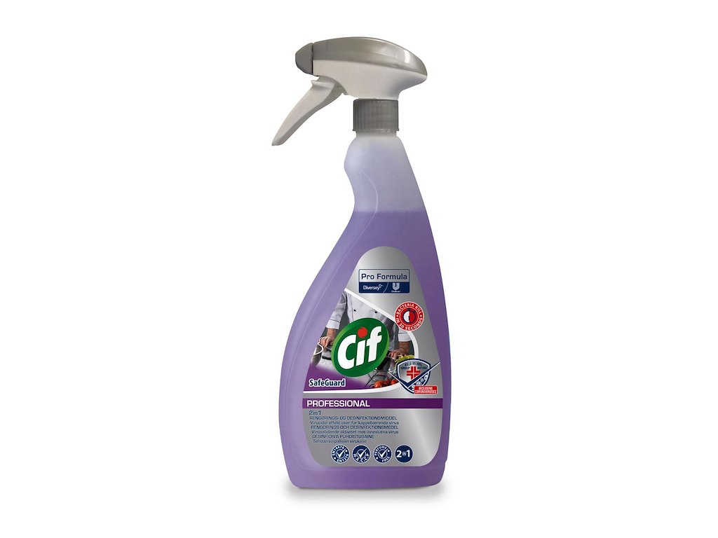 Rengøring/Desinfektion Cif Pro Formula Safeguard 2in1 750ml Klar-til-brug