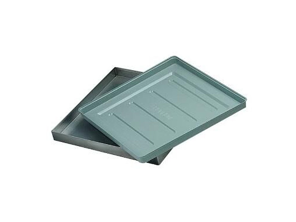 Spildbakke 52x52x3.5 cm Plast Grå til Opvaskekurve