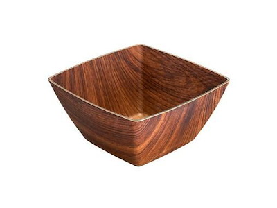 Skål Retro 19.5x19.5x9.5 cm Firkantet PS Brun