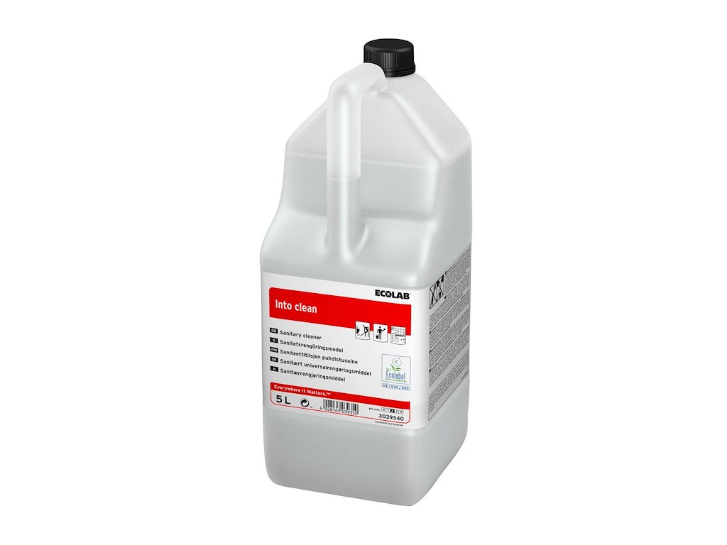 Sanitetsrengøring Surt Into Clean 5ltr Svanemærket uden Farve/Parfume