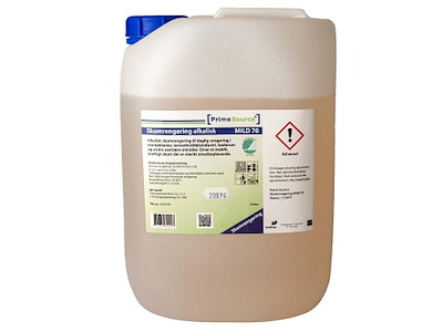 Skumrengøring Prime Source Mild 70 Alkalisk uden Farve/Parfume 10 ltr
