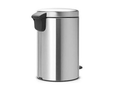 Pedalspand Brabantia Newlcon 12 ltr Fingerprintproof Stål/Plast Mat stål