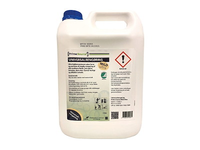 Universalrengøring Prime Source Mild Ultra 5ltr Svanemærket u. Parfume Højkonc.