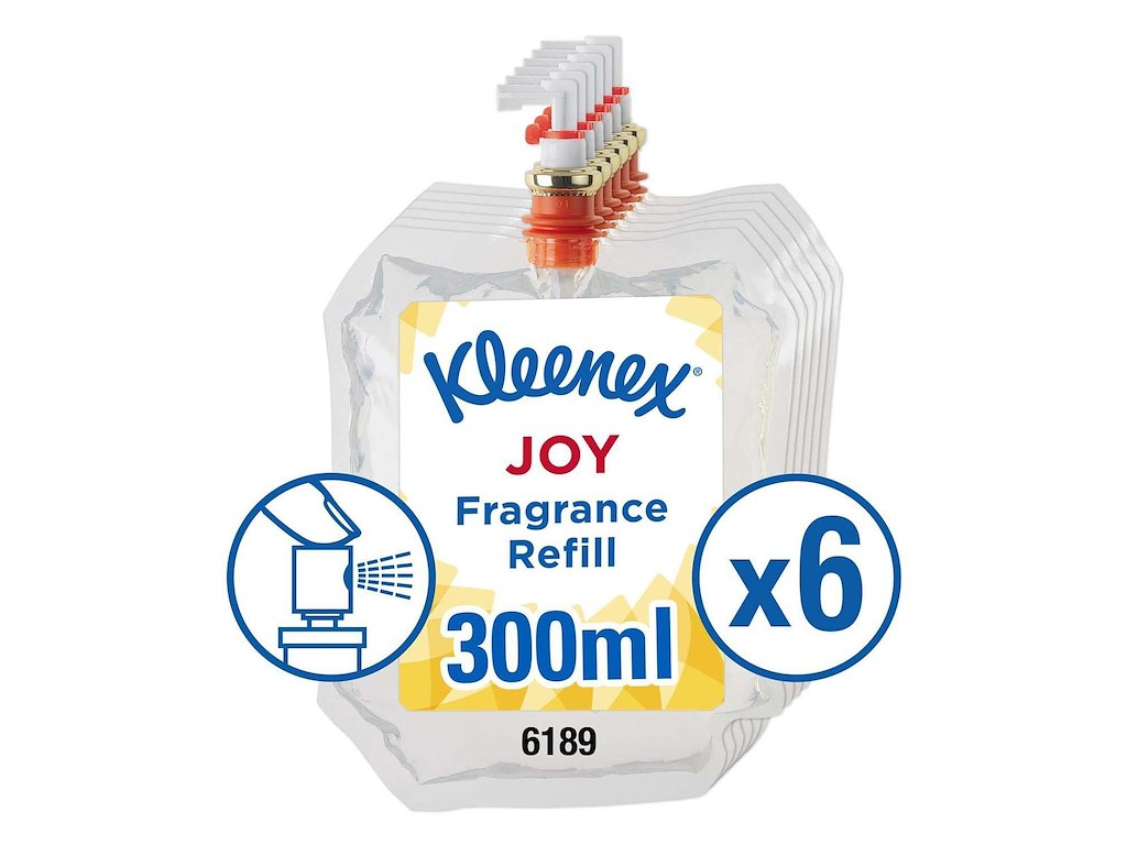 Luftfrisker Flydende Kleenex Joy 300ml med Parfume til KC Aquarius dispenser