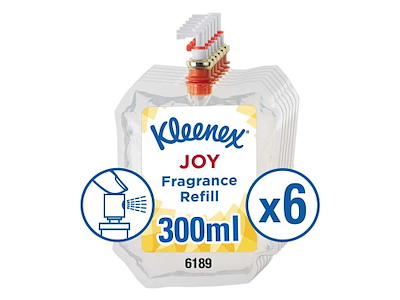 Luftfrisker Flydende Kleenex Joy 300ml med Parfume til KC Aquarius dispenser