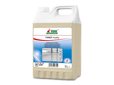 Gulvrengøring Tanex Trophy 5ltr med Parfume Maskine til sportsgulve
