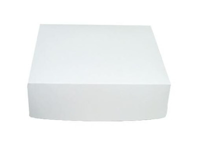 Kageæske fold selv nr 12 høj L245xB245xH70mm pap hvid