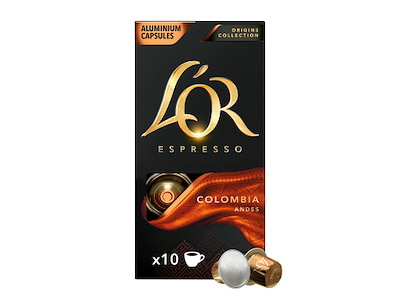 Kaffekapsel L'OR Espresso Colombia 10 kaps/pk Styrke 7