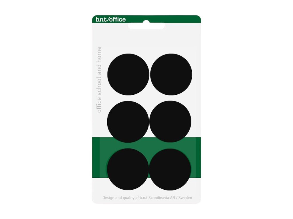 Magneter 30mm 6 Stk. Sort