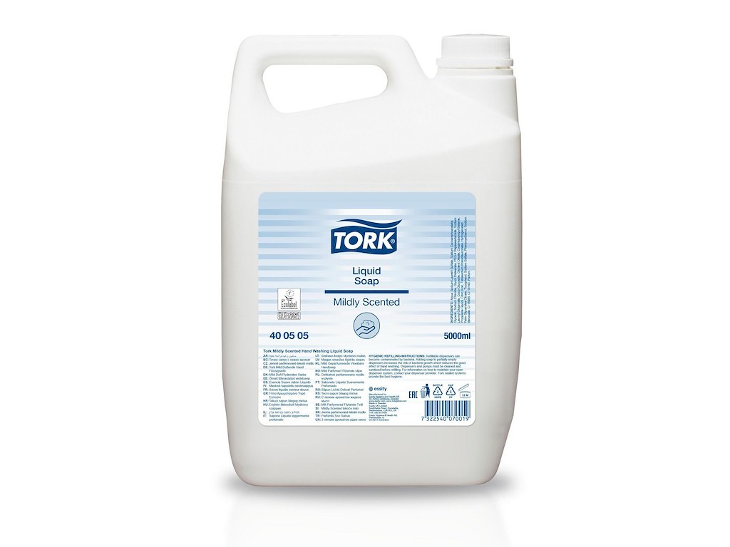 Håndsæbe Flydende Tork Mild Duft 5000ml Ecolabel med Parfume Gul -