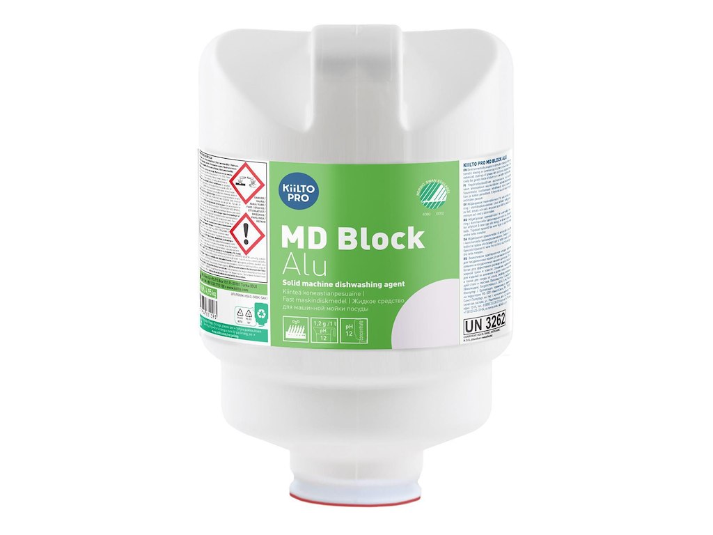 Maskinopvask Anlæg Fast Kiilto MD Block Alu 4.95kg Svanemærket uden klor til alu