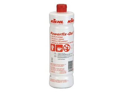 Toiletrens Flydende Powerfix-Gel 1ltr med Farve/Parfume Rød Stærkt Surt