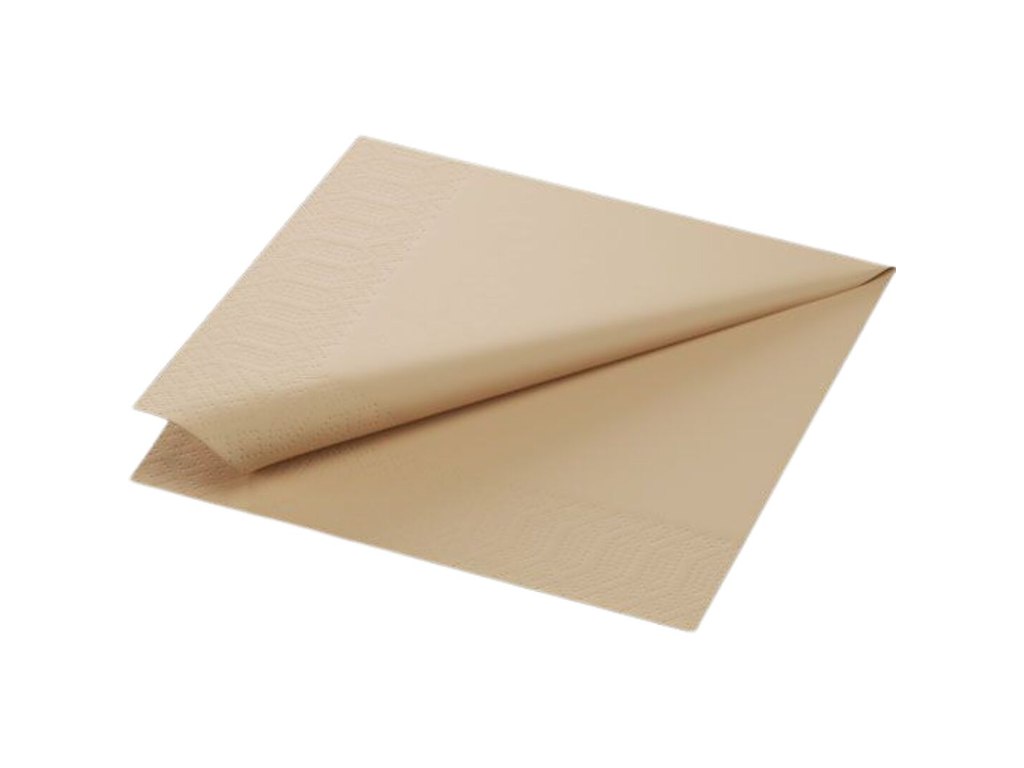 Serviet Duni Natural brown 40 x 40 cm 3-lag 1/8 fold Brun