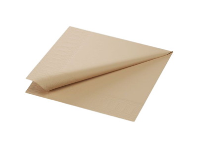 Serviet Duni Natural brown 40 x 40 cm 3-lag 1/8 fold Brun