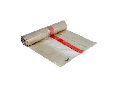 Sæk Med Snoreluk 100ltr B700xL1010mm 55my Strong Transparent