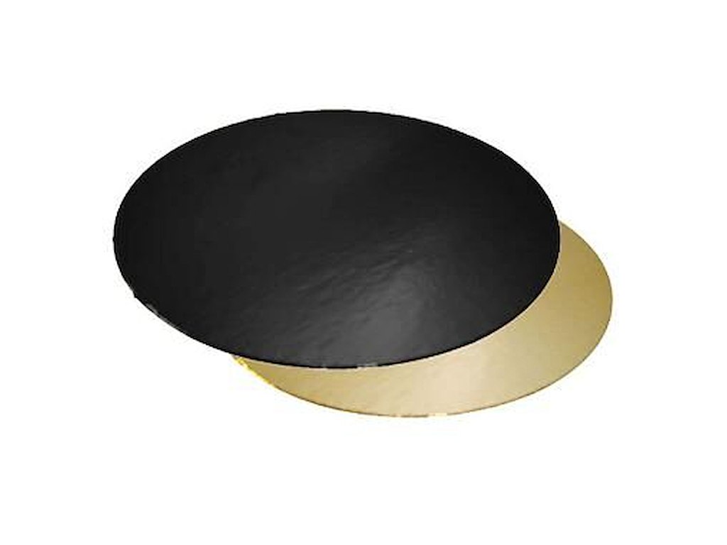 Kagepap Ø260 mm 1100 gr Sort/Guld