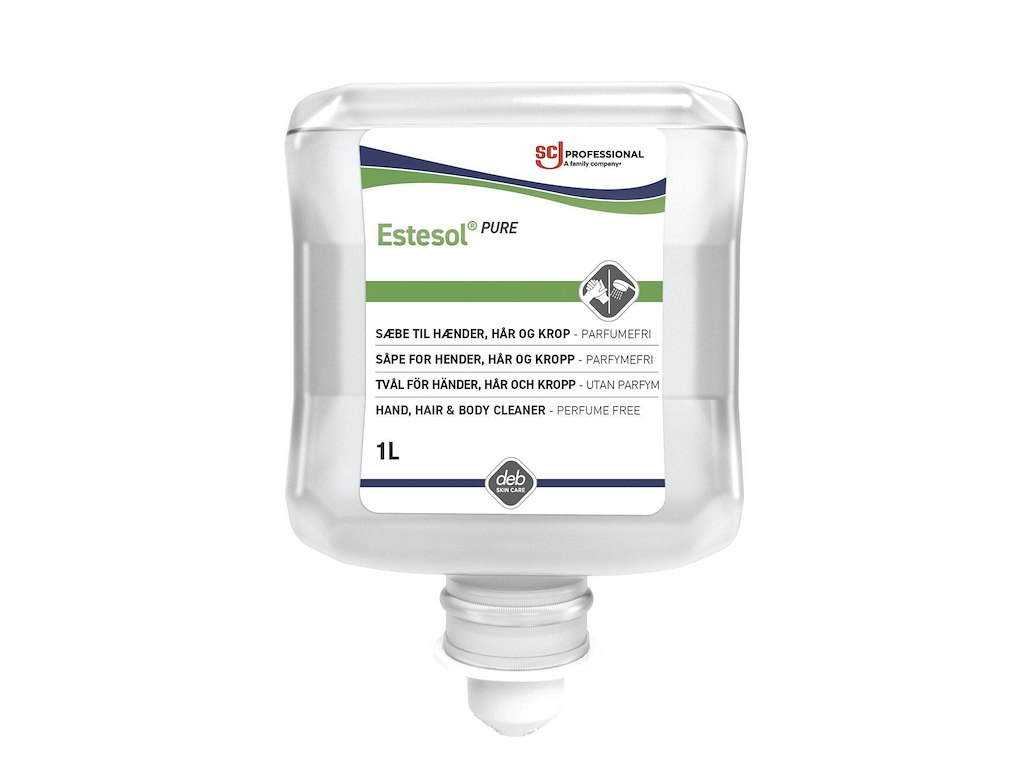 Cremesæbe Estesol Lotion PURE Ecolabel u Farve/Parfume til Dispenser 1 ltr