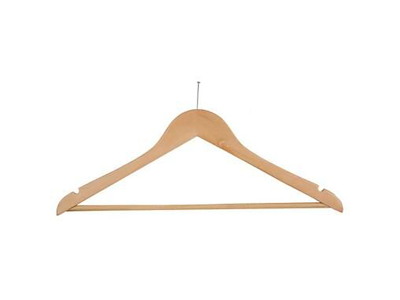 Bøjle med buksestang træ Hotel Pin