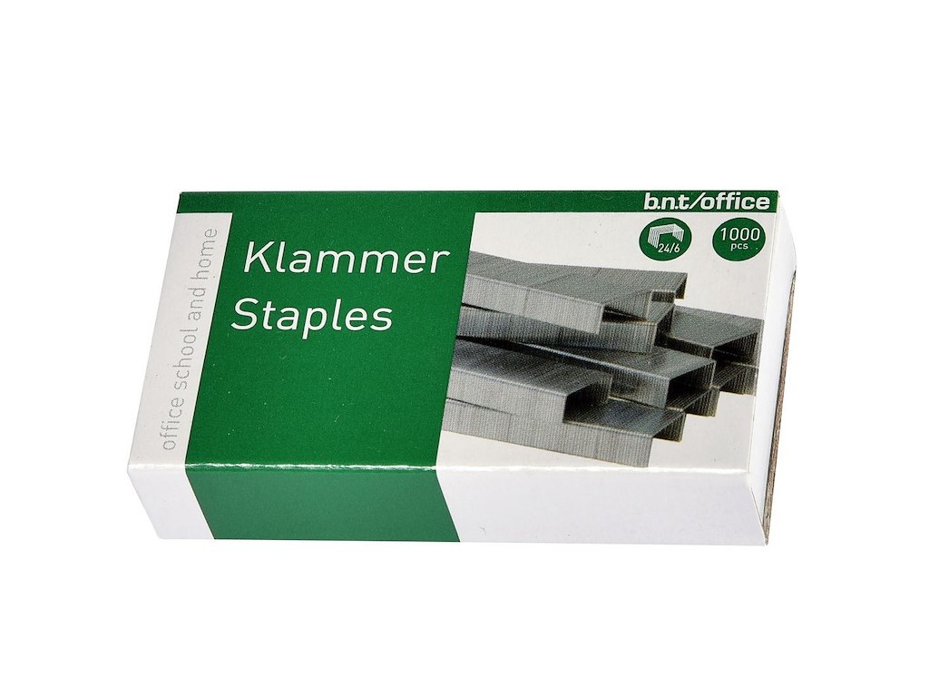 Hæfteklammer 24/6 1000 Pakke