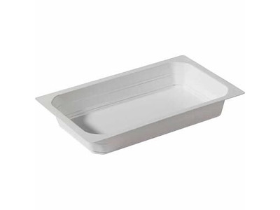 Bakke 1-rum 1/4 GN 1180 ml 265x162x40 mm PP Hvid