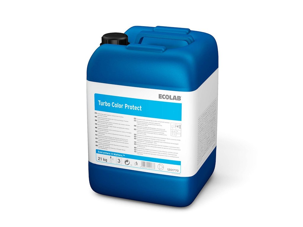Tøjvask Vaskeforstærker Flydende Turbo Color Protect 21kg mod polyquat pletter