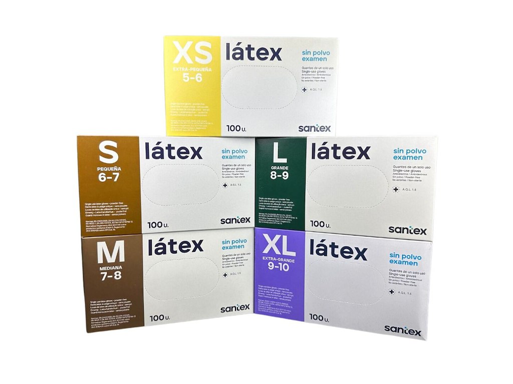 Latex engangshandske 5g - 100 stk.
